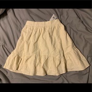Very J Oatmeal Cream Colored Skirt